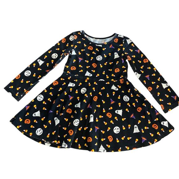 The Children’s Place 100% Cotton Black Halloween Theme Dress Size 2T - Picture 1 of 4